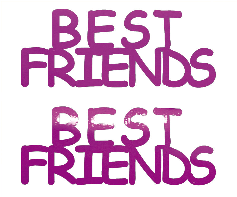 Custom-Buzz Word - BEST FRIENDS Fuchsia