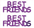 Custom-Buzz Word - BEST FRIENDS Purple