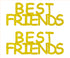 Custom-Buzz Word - BEST FRIENDS Yellow Paper