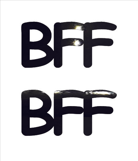 Custom-Buzz Word - BFF Black