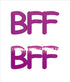 Custom-Buzz Word - BFF Fuchsia