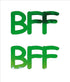 Custom-Buzz Word - BFF Green