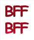 Custom-Buzz Word - BFF Red