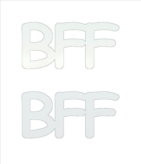 Custom-Buzz Word - BFF White