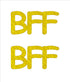 Custom-Buzz Word - BFF Yellow Paper