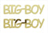 Custom-Buzz Word - BIG BOY Gold