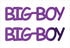 Custom-Buzz Word - BIG BOY Purple