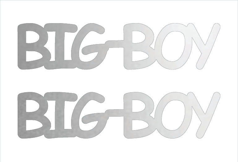 Custom-Buzz Word - BIG BOY Silver