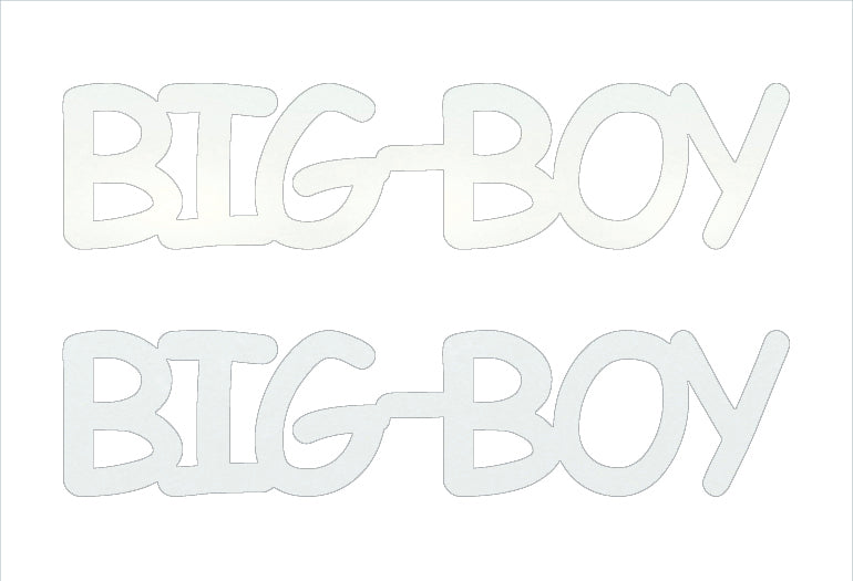 Custom-Buzz Word - BIG BOY White