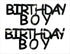 Custom-Buzz Word - BIRTHDAY BOY Black