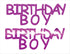 Custom-Buzz Word - BIRTHDAY BOY Fuchsia