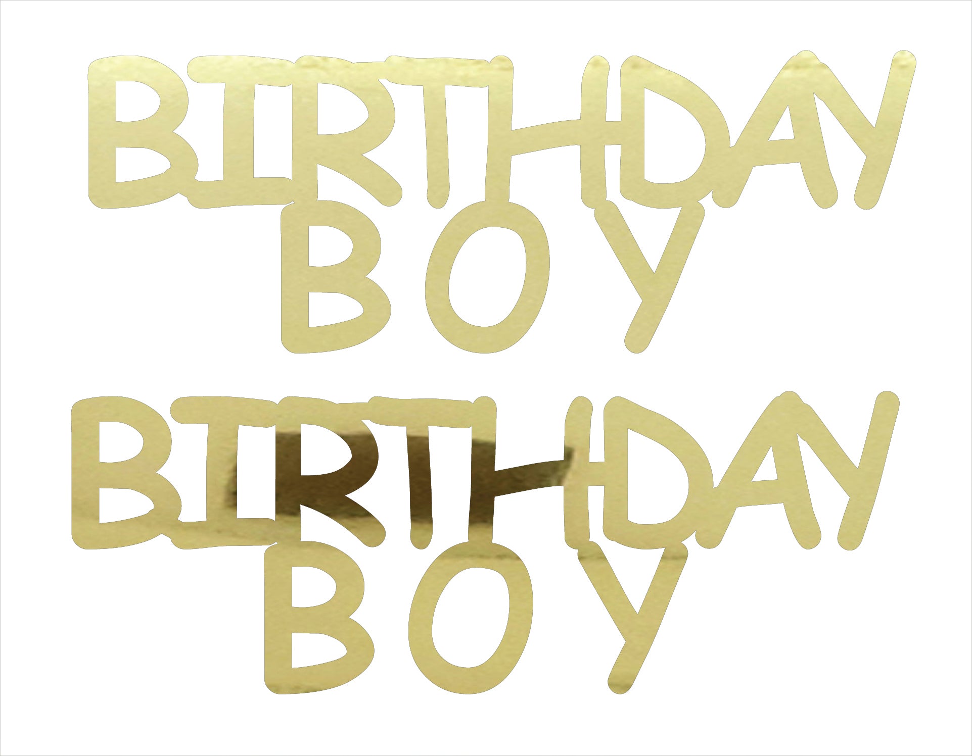 Custom-Buzz Word - BIRTHDAY BOY Gold