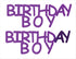 Custom-Buzz Word - BIRTHDAY BOY Purple