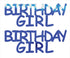 Custom-Buzz Word - BIRTHDAY GIRL Blue Royal