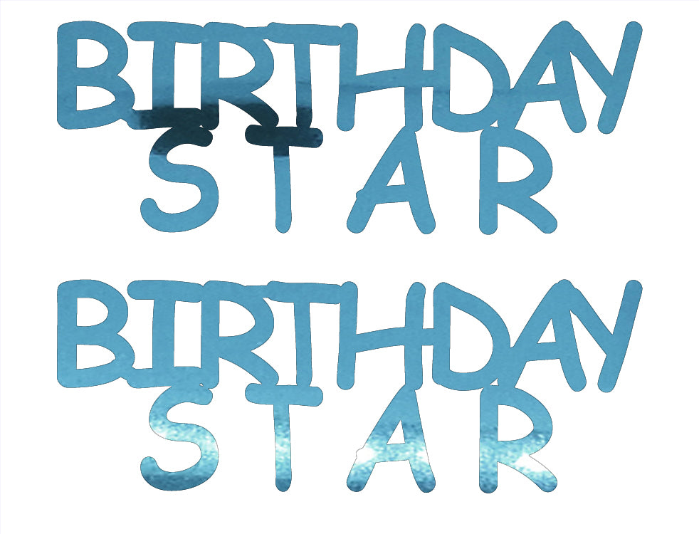 Custom-Buzz Word - BIRTHDAY STAR Blue Sky