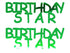 Custom-Buzz Word - BIRTHDAY STAR Green