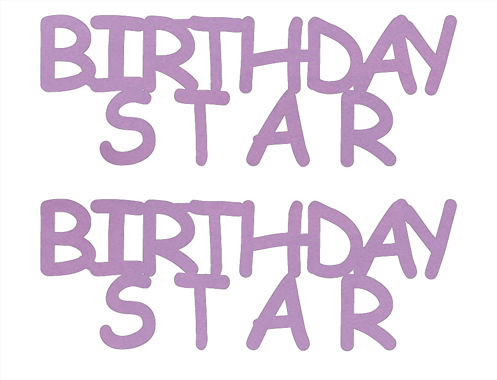 Custom-Buzz Word - BIRTHDAY STAR Pink