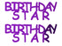 Custom-Buzz Word - BIRTHDAY STAR Purple