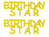 Custom-Buzz Word - BIRTHDAY STAR Yellow Paper