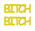 Custom-Buzz Word - BITCH Yellow Paper