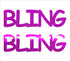 Custom-Buzz Word - BLING Fuchsia