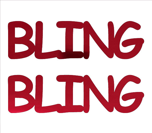 Custom-Buzz Word - BLING Red