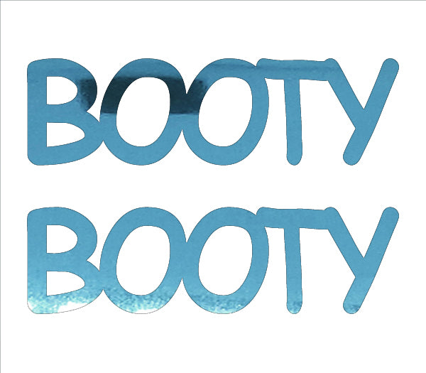 Custom-Buzz Word - BOOTY Blue Sky