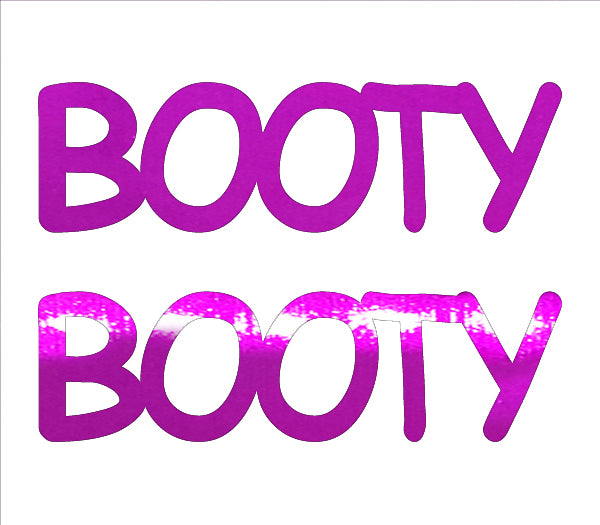 Custom-Buzz Word - BOOTY Fuchsia