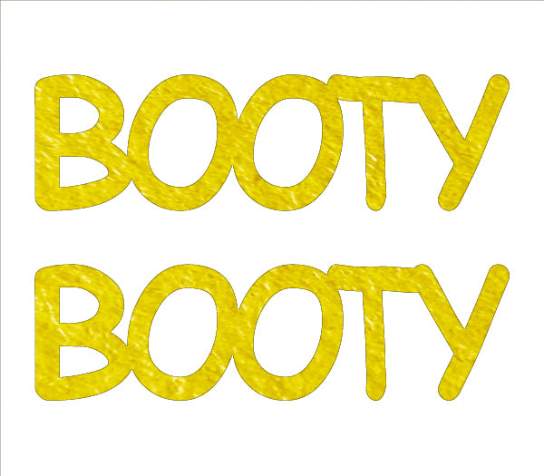 Custom-Buzz Word - BOOTY Yellow Paper