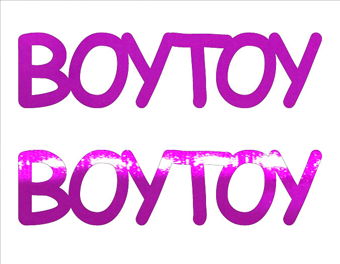 Custom-Buzz Word - BOY TOY Fuchsia