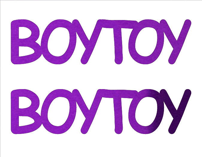 Custom-Buzz Word - BOY TOY Purple