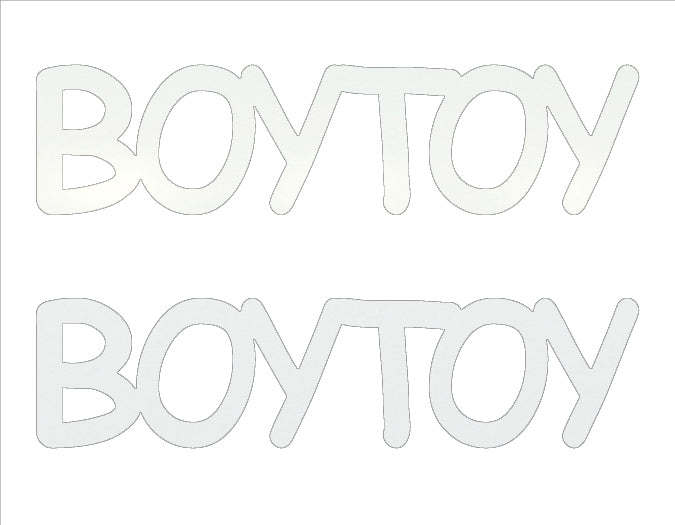 Custom-Buzz Word - BOY TOY White