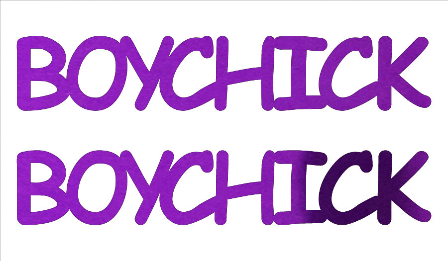 Custom-Buzz Word - BOYCHICK Purple