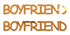 Custom-Buzz Word - BOYFRIEND Orange