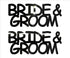 Custom-Buzz Word - BRIDE & GROOM Black