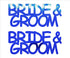 Custom-Buzz Word - BRIDE & GROOM Blue Royal