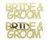 Custom-Buzz Word - BRIDE & GROOM Gold