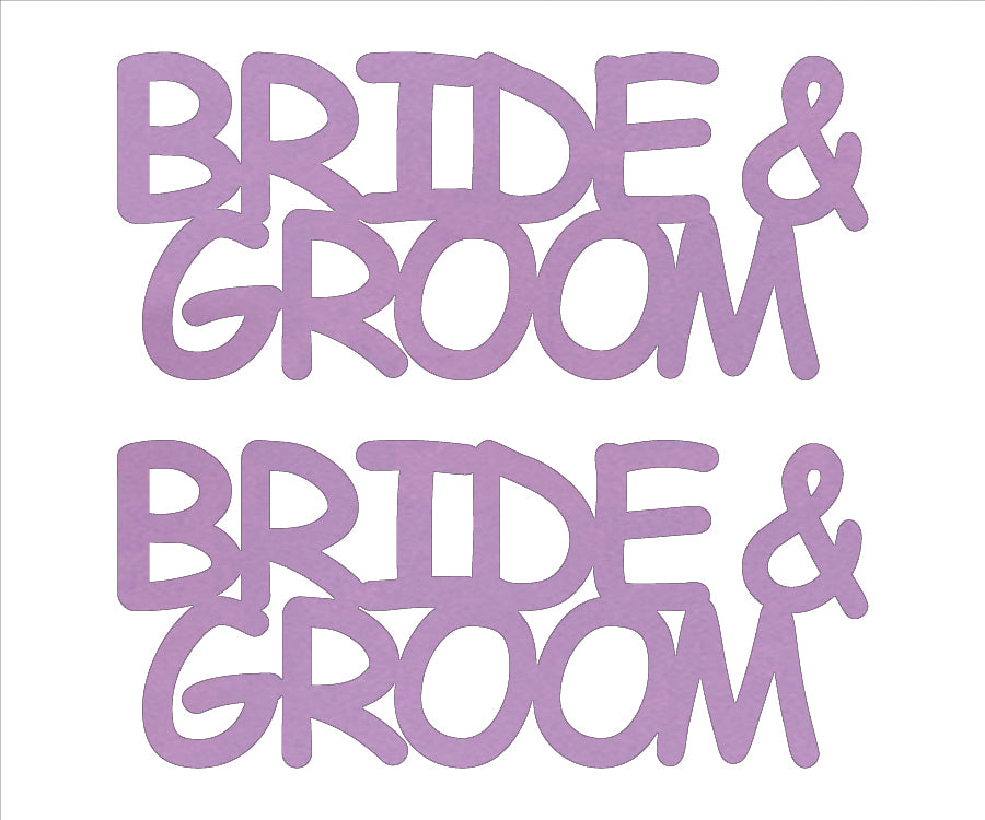 Custom-Buzz Word - BRIDE & GROOM Pink