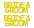 Custom-Buzz Word - BRIDE & GROOM Yellow Paper