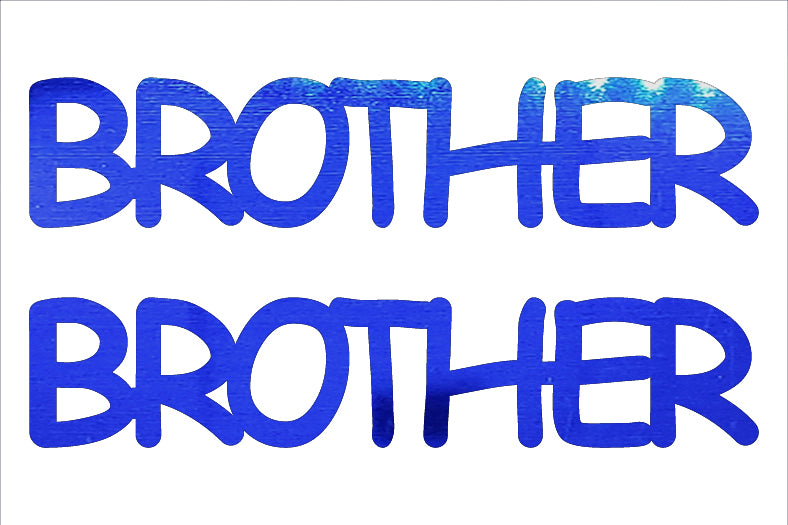 Custom-Buzz Word - BROTHER Blue Royal