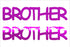 Custom-Buzz Word - BROTHER Fuchsia