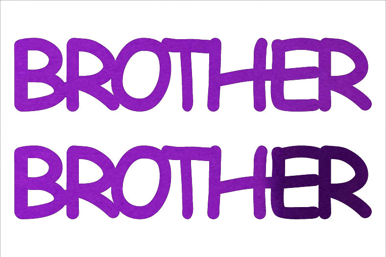 Custom-Buzz Word - BROTHER Purple