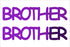 Custom-Buzz Word - BROTHER Purple