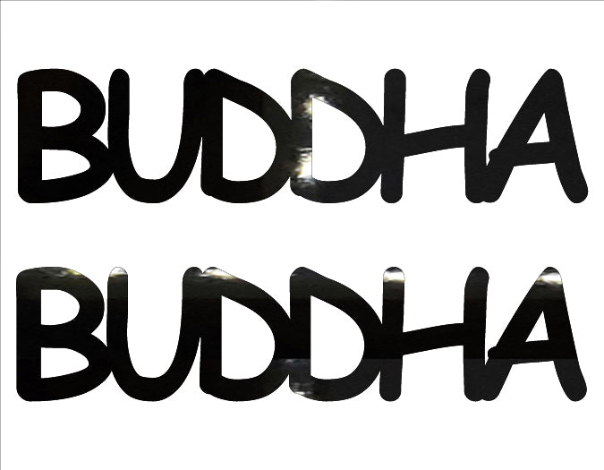 Custom-Buzz Word - BUDDHA Black