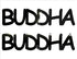 Custom-Buzz Word - BUDDHA Black