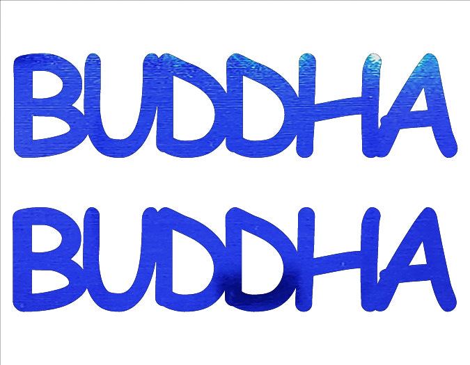 Custom-Buzz Word - BUDDHA Blue Royal