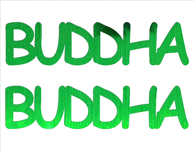 Custom-Buzz Word - BUDDHA Green