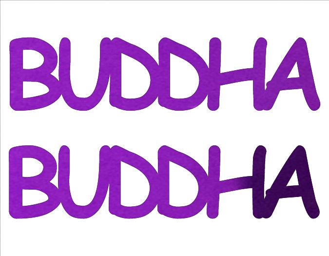 Custom-Buzz Word - BUDDHA Purple