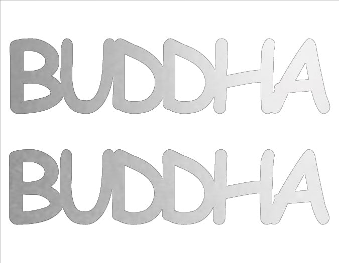 Custom-Buzz Word - BUDDHA Silver