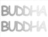 Custom-Buzz Word - BUDDHA Silver